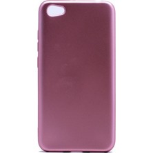 Tekno Grup Xioami Redmi Note 5A Mat Premium Silikon Kılıf - Rose + Cam Ekran Koruyucu