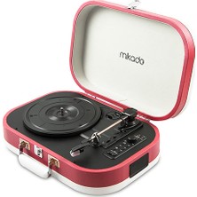 Mikado Nostalgia MN-101 Pikap Mercan Rengi Usb+RCA+Bluetooth Destekli Müzik Kutusu
