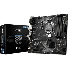 MSI B365M PRO-VDH SOKET 1151 DDR4 2666 DVI VGA HDMI M.2 USB3.1 COM+LPT mATX WIN7 WIN10 Anakart