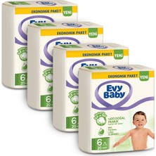 Evy Baby Bebek Bezi 6 Beden Ekstra Large 4'lü Fırsat Paketi 80 Adet