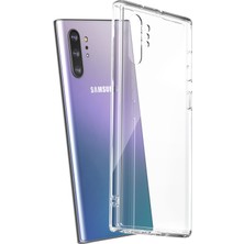 Case 4U Galaxy Note 10 Plus Uyumlu Kılıf A+ Şeffaf Lüx Süper Yumuşak 0.3mm Ince Slim Silikon