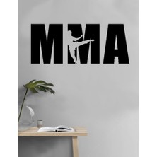 Areksan Reklam Mma Siyah Duvar Sticker