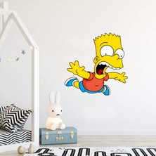 Areksan Reklam Düşen Bart Simpson Çocuk Odası Duvar Sticker