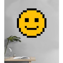 Areksan Reklam Pacman Pixel Gülen Yüz Duvar Sticker