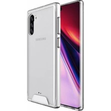 CoverZone Samsun Galaxy Note 10 Kılıf Şeffaf Hard Crystal Bumper Kılıf