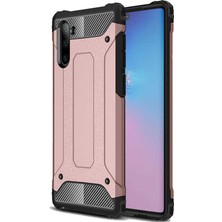 CoverZone Samsung Galaxy Note 10 Plus Shockproof Zırhlı Kılıf Rosegold