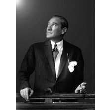 Tablosan  Istikbal Göklerdedir Atatürk Portresi Kanvas Tablo