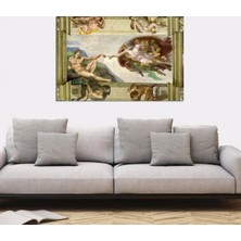 Tablosan Adem'in Yaratılışı Michelangelo Kanvas Tablo