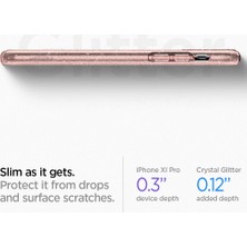 Spigen Apple iPhone 11 Pro Max Kılıf Liquid Crystal Glitter Rose Quartz - 075CS27132