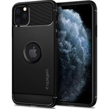 Spigen Apple iPhone 11 Pro Max Kılıf Rugged Armor Black - 075CS27133