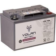 Volan Battery 12 Volt 70 Ah (Amper) Engelli Aracı Aküsü (Ücretsiz Kargo)