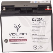 Volan Battery 12 Volt 20 Ah (Amper) Engelli Aracı Aküsü (Ücretsiz Kargo)