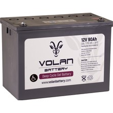 Volan Battery 12 Volt 90 Ah (Amper) Engelli Aracı Aküsü (Ücretsiz Kargo)