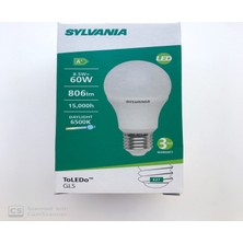 Sylvania E27 LED Lamba 8.5W Beyaz Işık 6'lı Paket