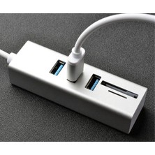 Mobitell 2 In 1 3 Port USB 3.0 Çoklayıcı Macbook Uyumlu