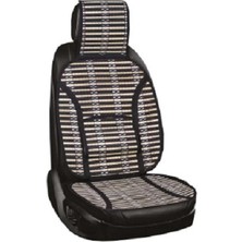 Piranha Hasır Oto Minderi - Bej Siyah