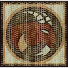 Domenech Oğlak Burcu Simgesi Mozaik Taş Puzzle
