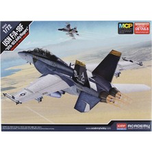 Academy 12535 1/72 Usn F/A-18F Savaş Uçağı Maketi VFA-103 Jolly Rogers