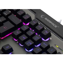 Rampage KB-R79 Rainbow Backlight USB LC Layout Oyuncu Klavye