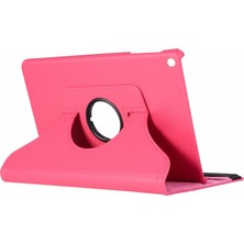 Microsonic Huawei MediaPad T3 7'' Kılıf 360 Rotating Stand Deri Koyu Pembe