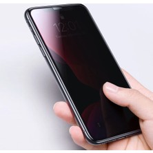 Microsonic Apple iPhone 11 (6.1'') Privacy 5D Gizlilik Filtreli Cam Ekran Koruyucu Siyah