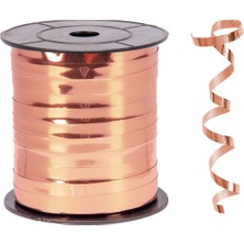 Kikajoy Metalik Bakır Renk 8 mm x 200 m Rafya 1 Adet Hediye Paketleme ve Süsleme İçin