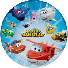 Kikajoy Harika Kanatlar Karton Tabak 23 cm 8'li