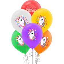 Kikajoy Unicorn Baskılı Pastel Balon 100'lü