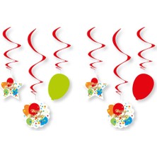 Kikajoy Happy Birthday Spiral Sarkıt Süs 6'lı