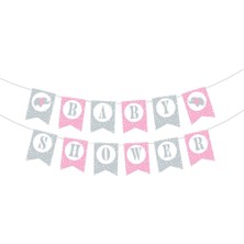 Kikajoy Baby Shower Pembe Harf Afiş
