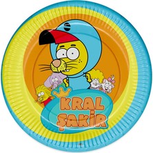 Kikajoy Kral Şakir Action Karton Tabak 23 cm 8'li