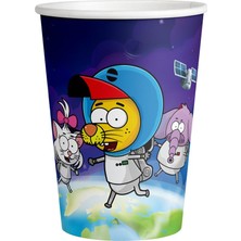 Kikajoy Kral Şakir Uzayda Karton Bardak 8'li