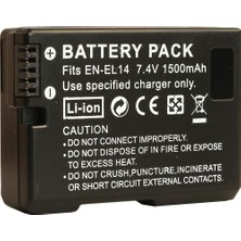 Raypro Nikon Için EN-EL14 EN-EL14A Batarya Pil