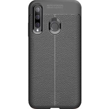 Microcase Huawei P30 Lite Leather Serisi TPU Silikon Kılıf - Siyah