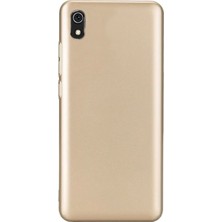 Microcase Xiaomi Redmi 7A Premium Matte Silikon Kılıf - Gold