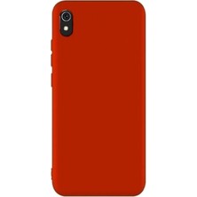 Microcase Xiaomi Redmi 7A Premium Matte Silikon Kılıf - Kırmızı