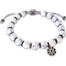 Vaoov Havlit Taşlı Gümüş Erkek Bileklik