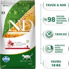N&D Tahılsız Tavuk&Nar Kıtten 10 Kg