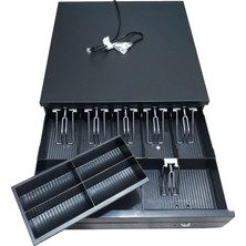 Saypos Büyük Para Çekmecesi Manuel Olarak Anahtardan Açılır 5 Banknot ve Slip Bölmeli Yazarkasa Altı