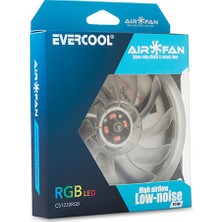 Evercool CS1230RGB 120x120x25 mm 7 Renkli Kasa Fanı