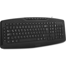 Everest KB-920 Siyah USB Full Boy Q Ofis 14 Multimadia Tuşlu Klavye