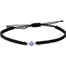 Altınsepeti Altın Gözlü Siyah Ip Bileklik AS309BL