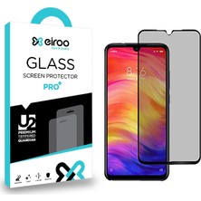 Eiroo Xiaomi Redmi Note 7 Curve Privacy Tempered Glass Cam Ekran Koruyucu