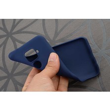 Case 4U Huawei Mate 30 Lite Kılıf Klasik Mat Renkli Yumuşak Premier Silikon Lacivert