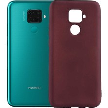 Case 4U Huawei Mate 30 Lite Kılıf Klasik Mat Renkli Yumuşak Premier Silikon Koyu Mor