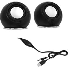 Frisby FS-2130U 2.0 RGB LED Stereo Speaker Siyah