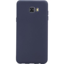 Kılıfist Samsung Galaxy C7 Pro Kılıf Mat Silikon Kılıf Slim Fit Simple Case Siyah