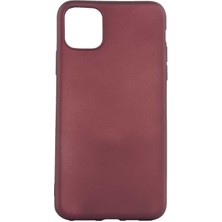 Tekno Grup Apple iPhone 11 Pro Kılıf Mat Premium Silikon Kılıf - Bordo