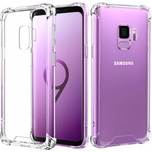 Case 4U Samsung Galaxy S9 Uyumlu Kılıf Köşe Korumalı Darbe Emici Anti Shock Arka Kapak Şeffaf