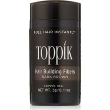 Toppik Hair Building Fibers 3 gr. Saç Fiberi Deneme Boyu Koyu Kahve